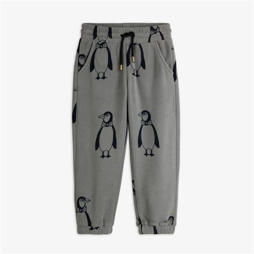 Mini Rodini Penguin Fleece-bukser Grey  Grey 140/146 cm  Grå  140/146 cm  mand