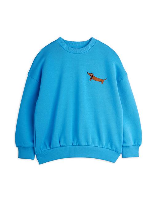 Mini Rodini GOTS Dog Sweatshirt Blue  Blue 104/110 cm  Blå  104/110 cm  mand