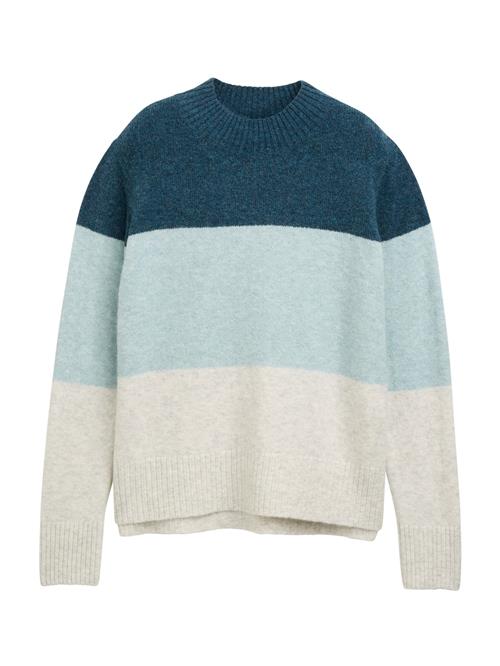 TOM TAILOR DENIM Pullover  petroleum / mint / hvid