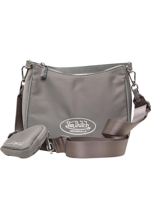 Von Dutch Originals Skuldertaske 'Kacey'  grå / hvid