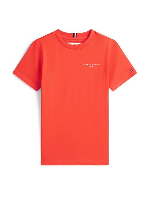 TOMMY HILFIGER Shirts  orangerød / hvid