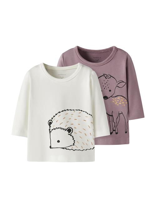 NAME IT Bluser & t-shirts 'NBFORLANDA'  guld / gammelrosa / sort / hvid