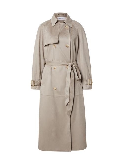 noar studios Overgangsfrakke 'SUEDE COAT'  taupe