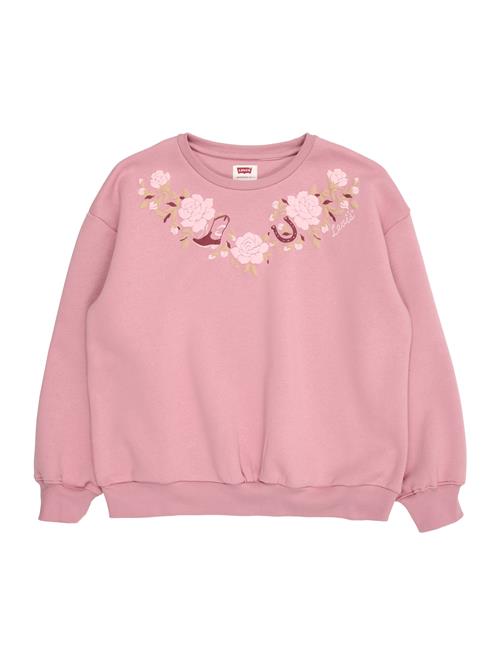 Se Levi's Kids Sweatshirt 'ROSE FRONT'  lysegrøn / blomme / rosé / vinrød ved About You