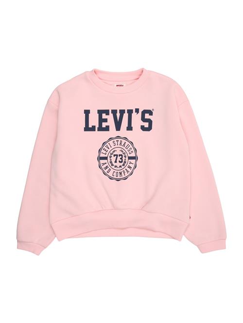 Levi's Kids Sweatshirt 'LVG COLLEGIATE CREW'  navy / lyserød
