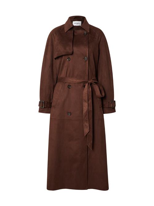 noar studios Overgangsfrakke 'SUEDE COAT'  brun