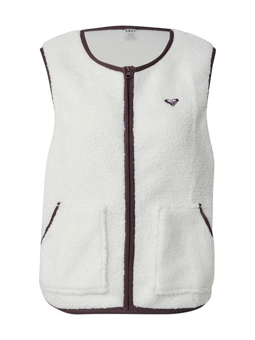 ROXY Sportsvest 'WOW EASY'  mørkebrun / hvid