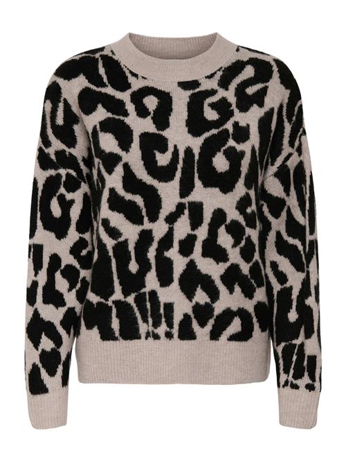 JDY Pullover 'JDYELANOR'  beige / sort