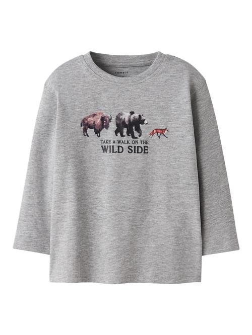 Se NAME IT Bluse Oris Box Grey Melange hos SmartKidz