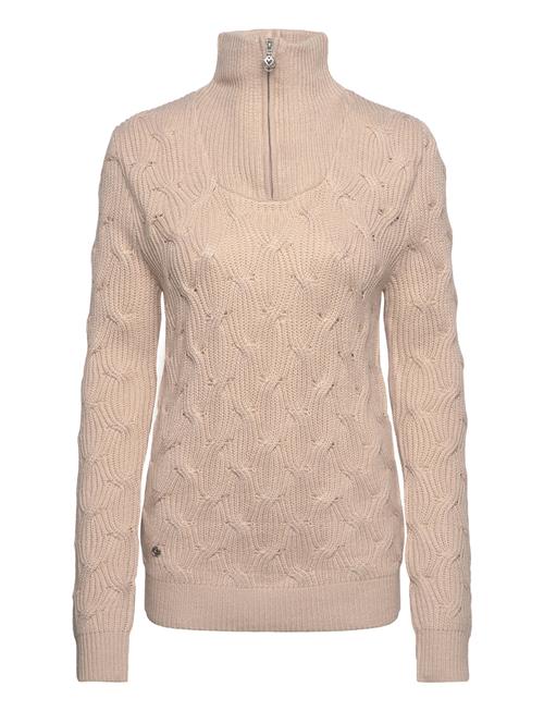 Se Ermont Ls Pullover Unlined Daily Sports Beige ved Booztlet