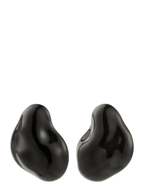 Lian Earrings Silver-Plated/Black Pilgrim Black