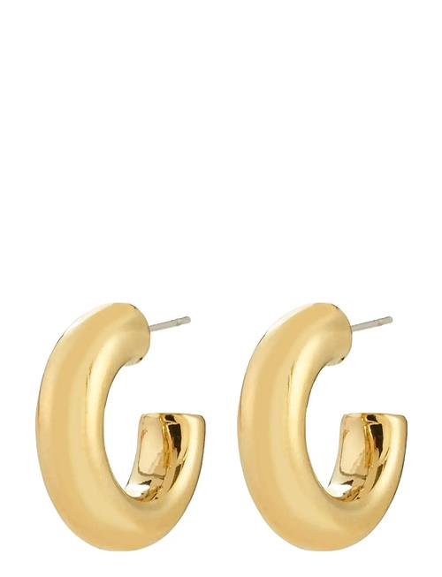 Phase Small Hoops Gold-Plated Pilgrim Gold
