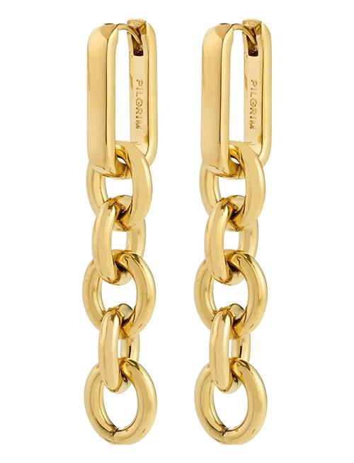 Phase Earrings Gold-Plated Pilgrim Gold