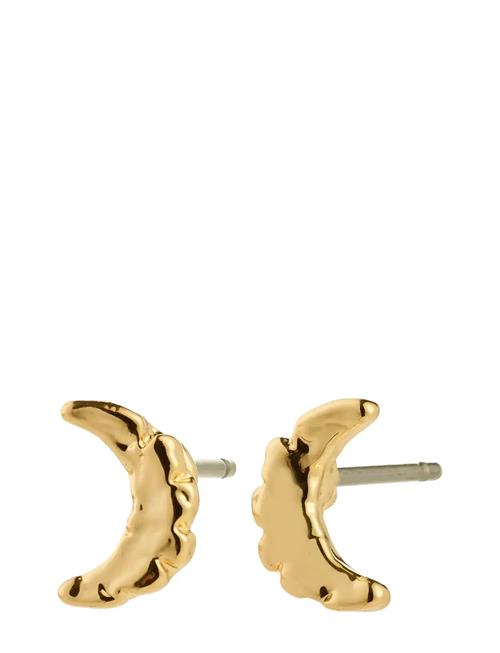 Between Moon Earrings Gold-Plated Pilgrim Gold