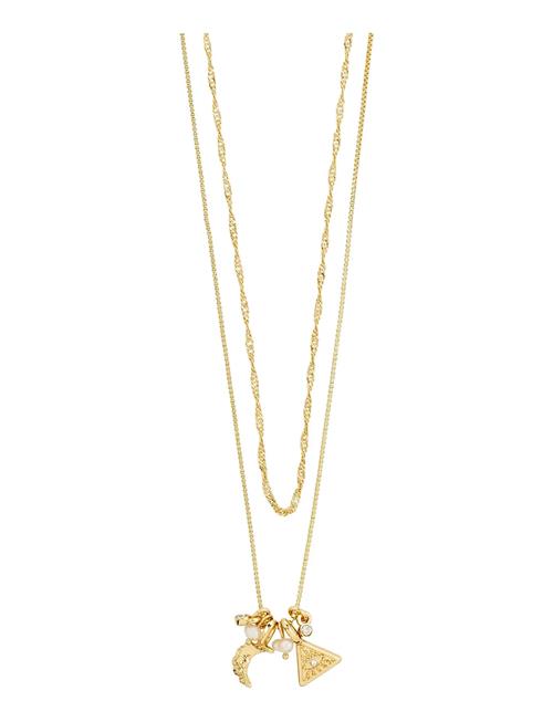 Between Necklace 2-In-1 Gold-Plated Pilgrim Gold