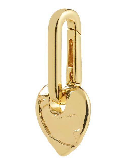 Charm Rough Heart Pendant Pilgrim Gold