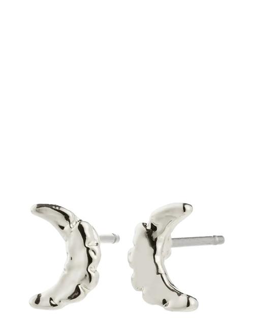Between Moon Earrings Silver-Plated Pilgrim Silver