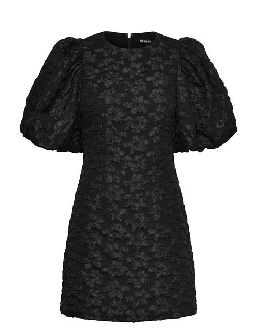 Se Jacquard Mini Dress ROTATE Birger Christensen Black ved Booztlet