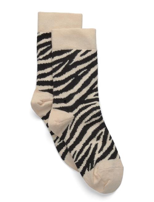 Zebra Socks Melton Beige