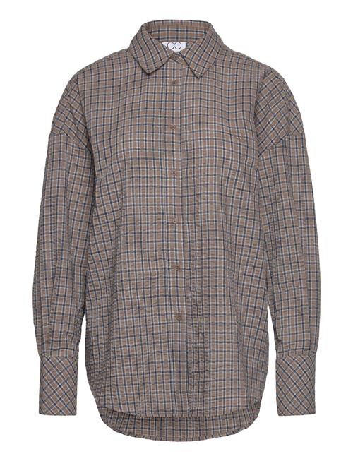 Cc Heart Gemma Check Loose Shirt Coster Copenhagen Brown