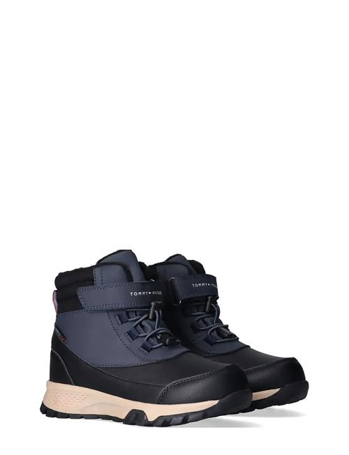 Tommy Hilfiger Winter Lace Up Booties Faux Leather/Nubuck Tommy Hilfiger Blue
