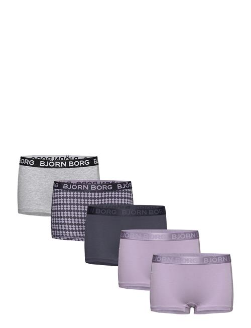 Cotton Stretch Boxer Shorts 5P Björn Borg Patterned