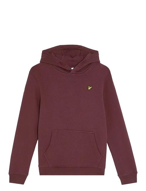 Brush Back Pullover Hoodie Lyle & Scott Burgundy