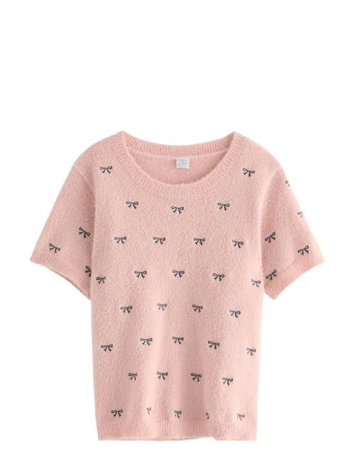 Se T Shirt Knitted Featheryarn Lindex Pink ved Booztlet