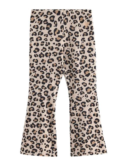 Leggings Flare Velour Aop Leo Lindex Beige
