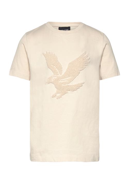 Towelling Eagle T-Shirt Lyle & Scott Cream