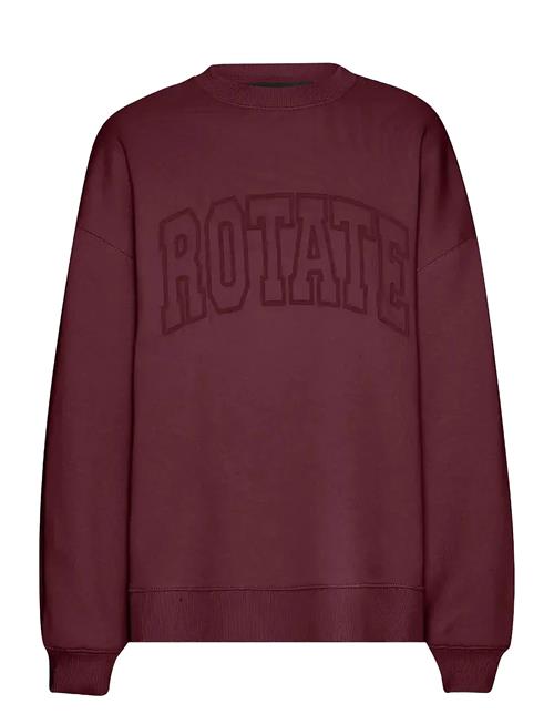 Heavy Sweat Crewneck ROTATE Birger Christensen Burgundy