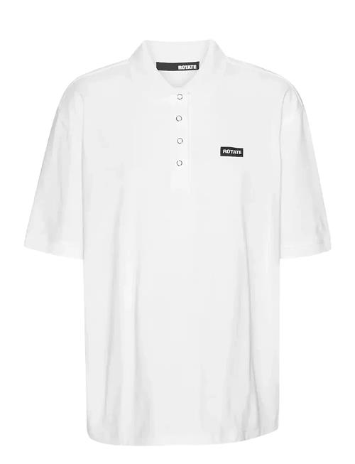 Cotton Short Sleeve Polo ROTATE Birger Christensen White