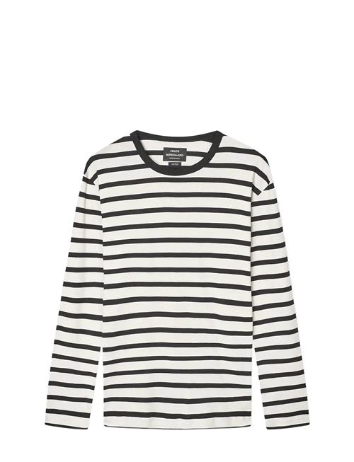 Trio Rib Tobias Tee Ls Mads Nørgaard White