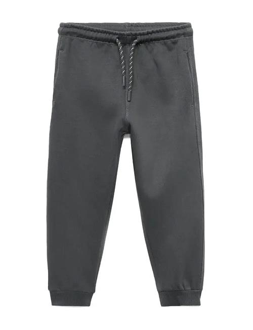 Cotton Jogger-Style Trousers Mango Grey