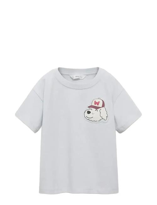 Dog Printed T-Shirt Mango Blue