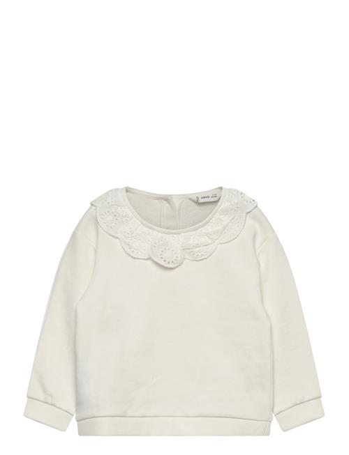Babydoll Neck Sweatshirt Mango White