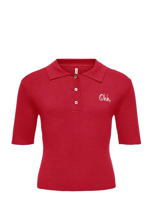 Kognatascha Ss Polo Shirt Knt Kids Only Red