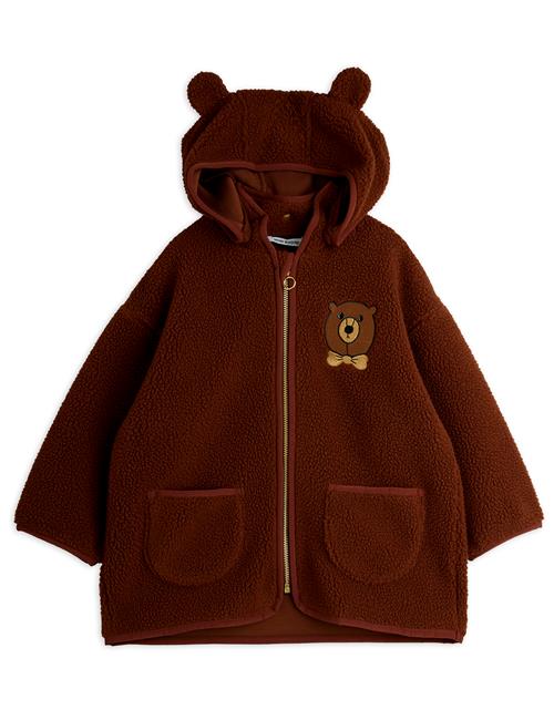Mini Rodini Bear Pile-jakke Brown  Brown 104/110 cm  Brun  104/110 cm  Unisex