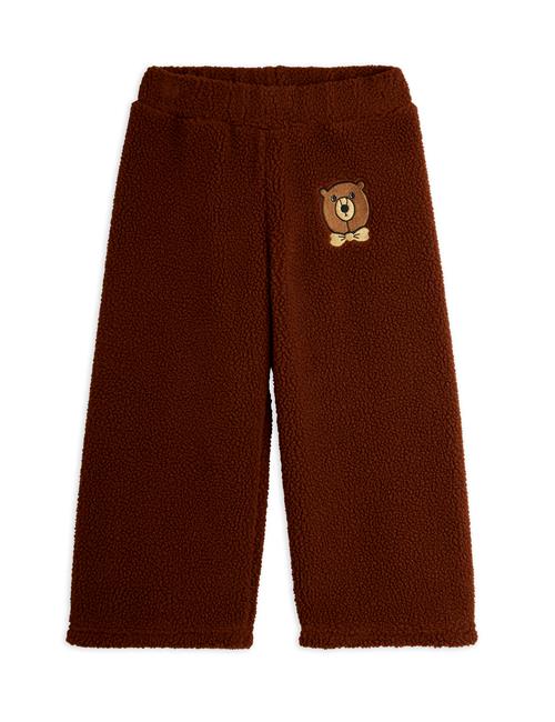 Mini Rodini Bear Pile-bukser Brown  Brown 92/98 cm  Brun  92/98 cm  Unisex