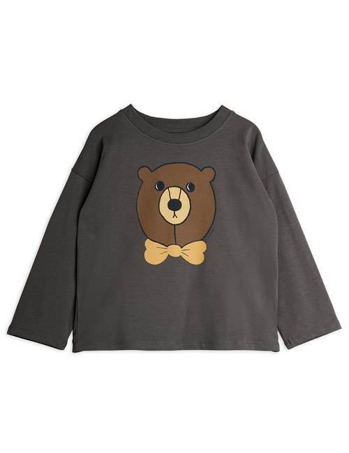 Mini Rodini GOTS Bear Top Med Lange Ærmer Grey  Grey 80/86 cm  Grå  80/86 cm  mand