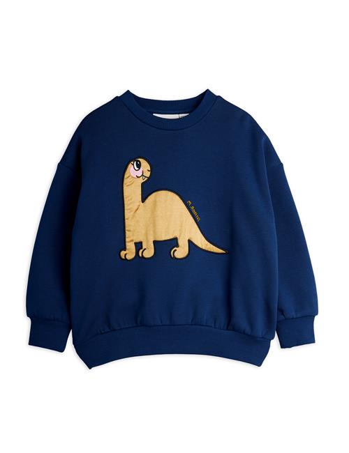 Mini Rodini GOTS Dino Sweatshirt Blue  Blue 104/110 cm  Blå  104/110 cm  mand