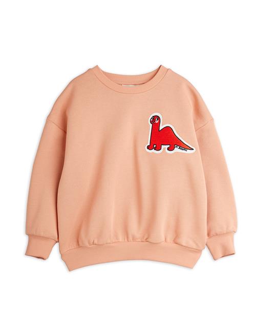 Mini Rodini GOTS Dino Patch-sweater Pink  Pink 92/98 cm  Lyserød  92/98 cm  kvinde