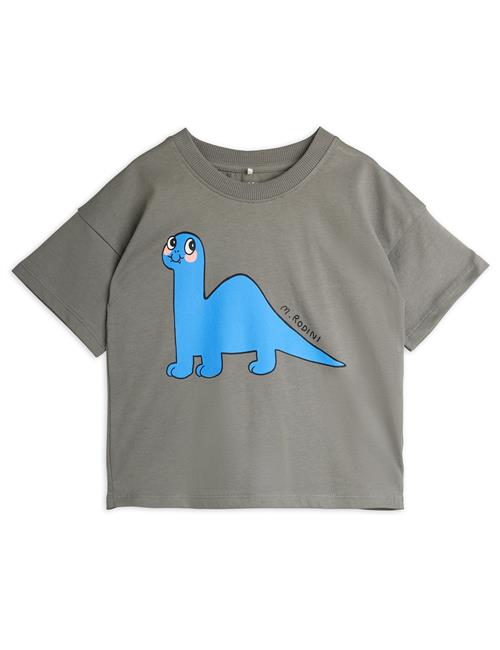 Mini Rodini GOTS Dino T-shirt Med Korte Ærmer Grey  Grey 92/98 cm  Grå  92/98 cm  mand