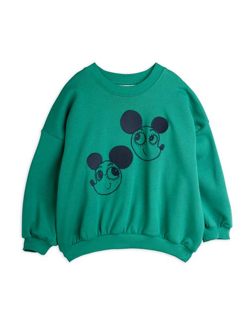 Mini Rodini GOTS Ritzratz Sweatshirt Green  Green 92/98 cm  Grøn  92/98 cm  kvinde