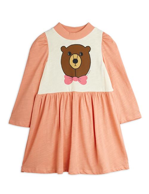 Mini Rodini GOTS Bear Kjole Med Lange Ærmer Pink  Pink 104/110 cm  Lyserød  104/110 cm  kvinde