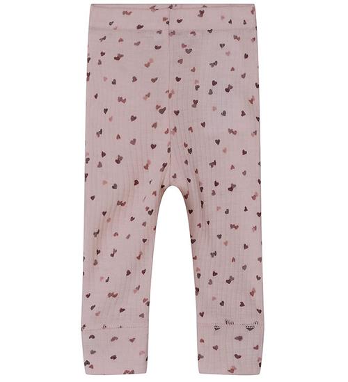 Name It Leggings - Uld/Modal - Rib - NbfWomi - Shadow Gray/Dots