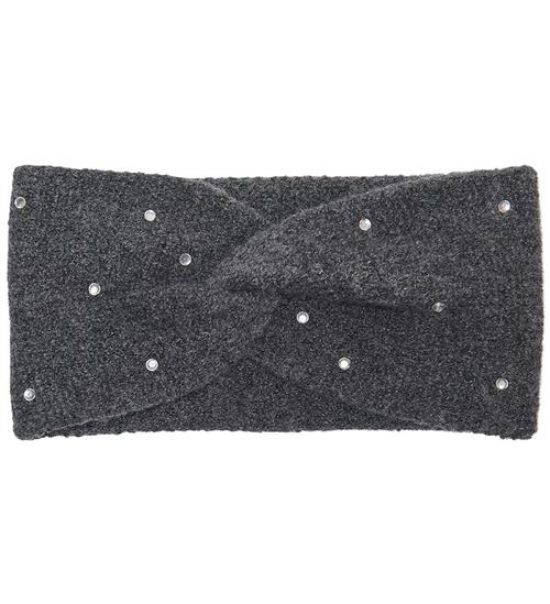Kids Only Hårbånd - Strik - KogChyna - Dark Grey Melange/Rhinest