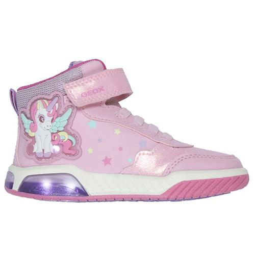 Geox Støvler m. Lys - Inex - Pink/Multicolor
