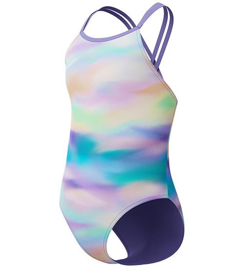 Speedo Badedragt - Printed Twinstrap - Lilla/Grøn/Orange