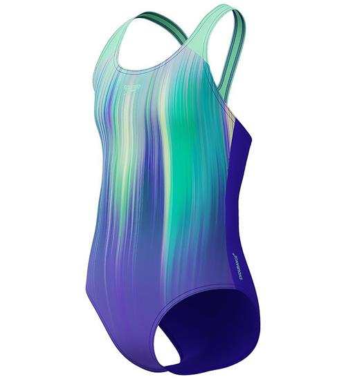 Speedo Badedragt - Digi Placement Splashback - Grøn/Lilla